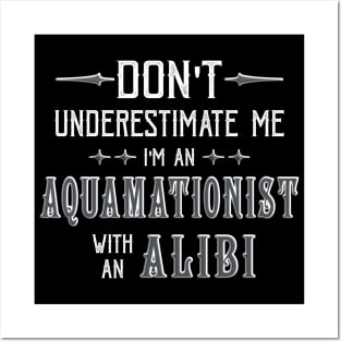 Funny Cremation Aquamation Alibi Saying Posters and Art